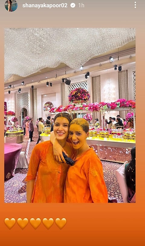 Shanaya Kapoor's Instagram Story